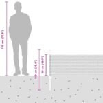 vidaXL Plotové stĺpiky 11 ks U-kanál 60 cm pozinkovaná oceľ – Obrázok 12