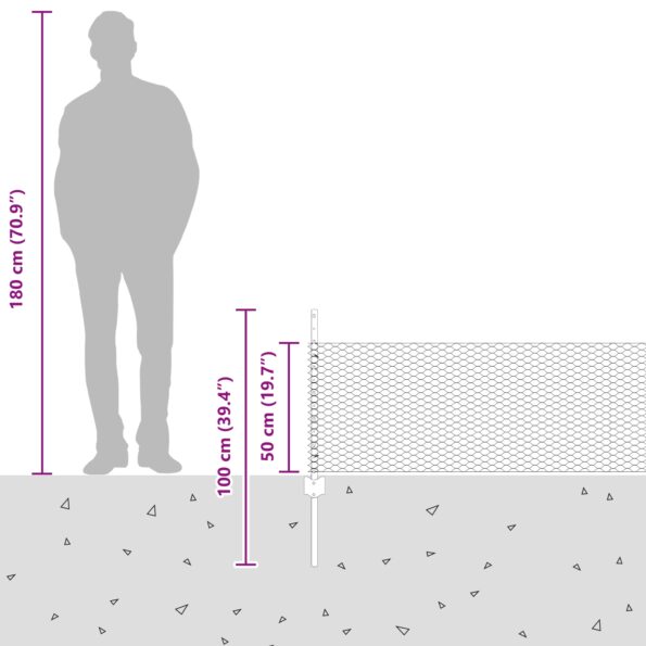 3337059_12.jpg vidaXL Sada plotových stĺpov 11 ks U-Channel 60 cm pozinkovaná oceľ – Obrázok 12