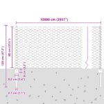 vidaXL Plotové stĺpy 11 ks U-Channel 80 cm z pozinkovanej ocele – Obrázok 10