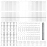 vidaXL Plotové stĺpy 22 ks U-kanál 100 cm žiarovo pozinkovaná oceľ – Obrázok 5