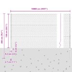 vidaXL Plotové stĺpy 22 ks U-Channel 150 cm pozinkovaná oceľ – Obrázok 11