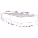 vidaXL Posteľ s pružinovým podvozkom Svetlosivá 80x200 cm Manšestr – Obrázok 10