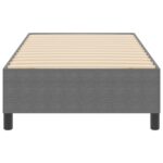 vidaXL Box Spring Posteľ Svetlosivá Jednolôžková Manšestr – Obrázok 6