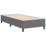 vidaXL Box Spring Posteľ Svetlosivá Jednolôžková Manšestr – Obrázok 8