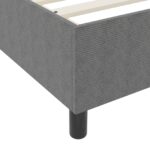 vidaXL Box Spring Posteľ Svetlosivá Jednolôžková Manšestr – Obrázok 9