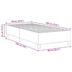 vidaXL Box Spring Posteľ Tmavo Šedá Singel Manšestr – Obrázok 10