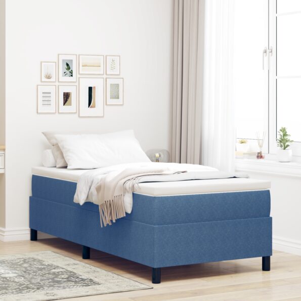 3337390_1.jpg vidaXL Box Spring Posteľ Modrá 90x200 cm Manšestr – Obrázok 1