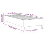 vidaXL Box Spring Posteľ Modrá 90x200 cm Manšestr – Obrázok 10