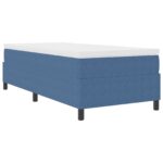 vidaXL Box Spring Posteľ Modrá 90x200 cm Manšestr – Obrázok 3