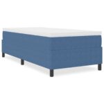 vidaXL Box Spring Posteľ Modrá 90x200 cm Manšestr – Obrázok 4