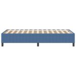 vidaXL Box Spring Posteľ Modrá 90x200 cm Manšestr – Obrázok 7