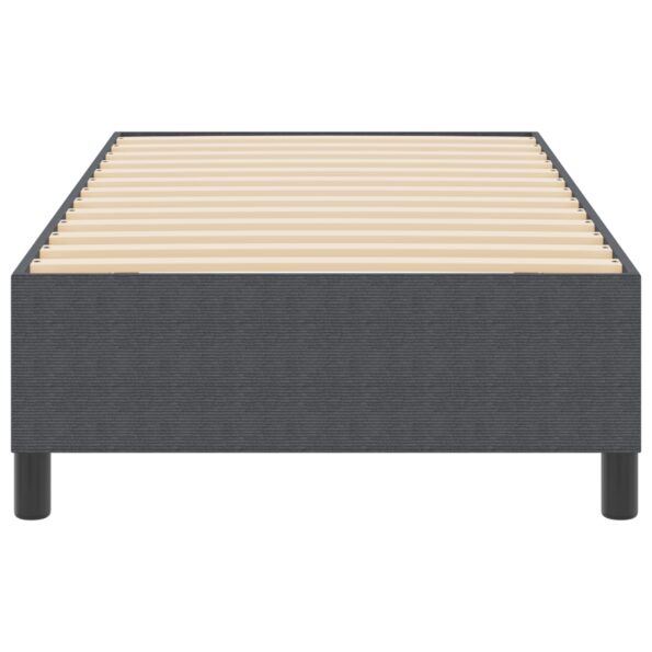 vidaXL Box Spring posteľ tmavošedá 100x200 cm z kordurového materiálu – Obrázok 6