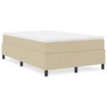 vidaXL Box Spring Posteľ Svetlo Zelená Šedá Malá Dvojnásobná Zamatová Tkanina – Obrázok 4