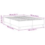 vidaXL Box Spring Posteľ Svetlosivá 140x200 cm Corduroy Tkanina – Obrázok 10
