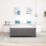 vidaXL Platformový rám postele Svetlosivá 160 x 200 cm – Obrázok 5