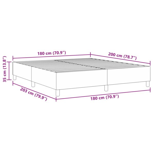vidaXL Box Spring Posteľ Modrá Super King Kordurová Tkanina – Obrázok 10