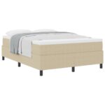 vidaXL Posteľ s box springom a matracom svetlozelená šedá 140x200 cm Kordúrová tkanina – Obrázok 3