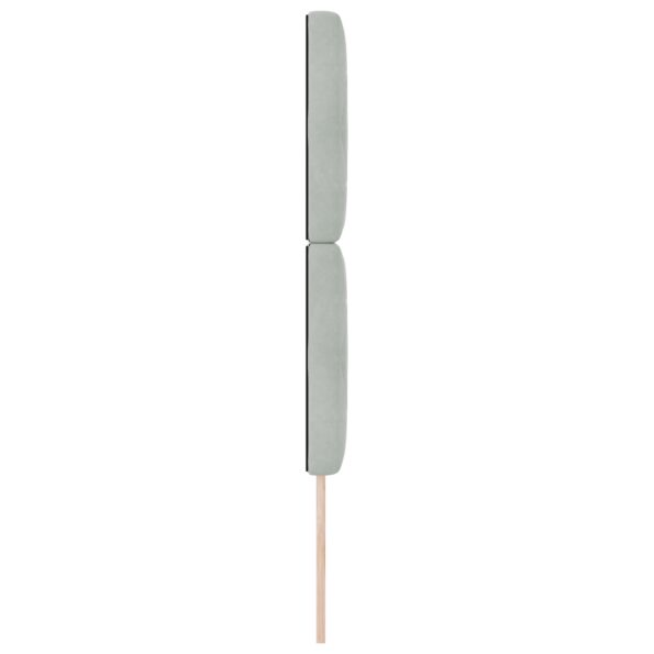 3337740_5.jpg Čalúnené čelo postele vidaXL s kryštálovými gombíkmi svetlosivé 80 cm zamatové, Čalúnené čelo postele vidaXL s kryštálovými gombíkmi svetlosivé 160 cm zamatové – Obrázok 5