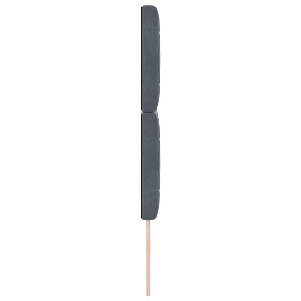 3337765_5.jpg vidaXL Čelo postele s brúsenými gombíkmi tuftované tmavošedé 160 cm zamat – Obrázok 5