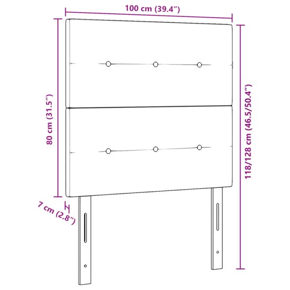 3337809_8.jpg vidaXL Čelo postele s gombíkmi, tmavošedé, 100 cm, látka – Obrázok 8