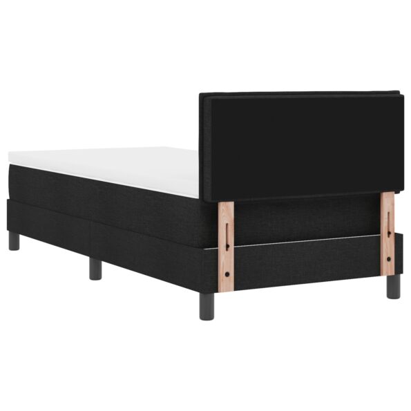 vidaXL Posteľ s pružinovým rámom Čierny 90 x 200 cm látka – Obrázok 10