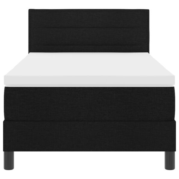 vidaXL Posteľ s pružinovým rámom Čierny 90 x 200 cm látka – Obrázok 8