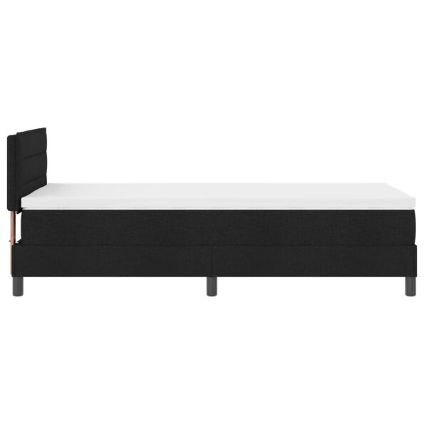 vidaXL Posteľ s pružinovým rámom Čierny 90 x 200 cm látka – Obrázok 9