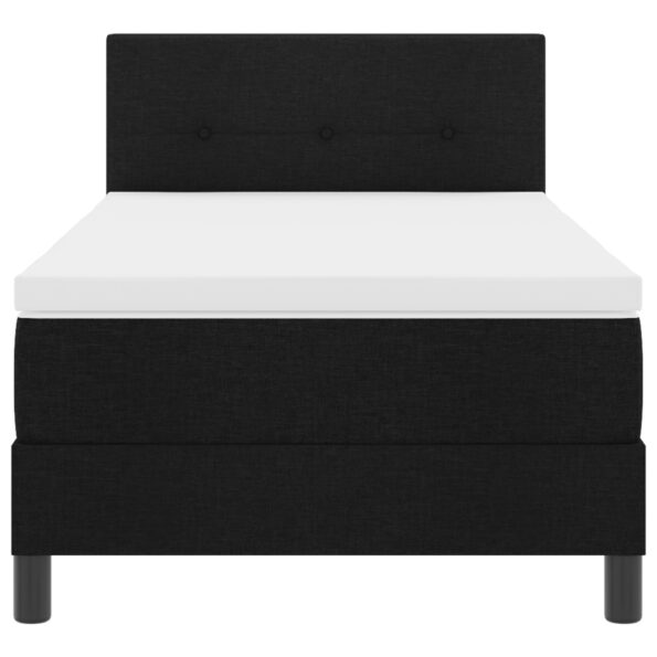 vidaXL Posteľ s pružinovým rámom Čierny 90 x 200 cm látka – Obrázok 8