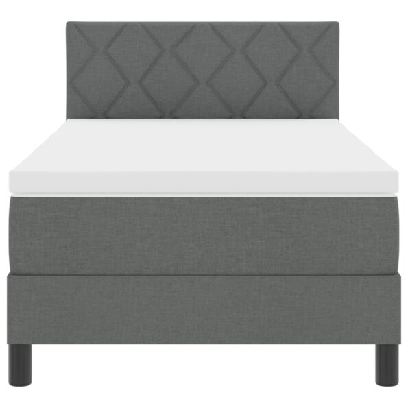 3338728_8.jpg vidaXL Tmavošedá posteľ s box springom a matracom 90x190 cm z textílie – Obrázok 8