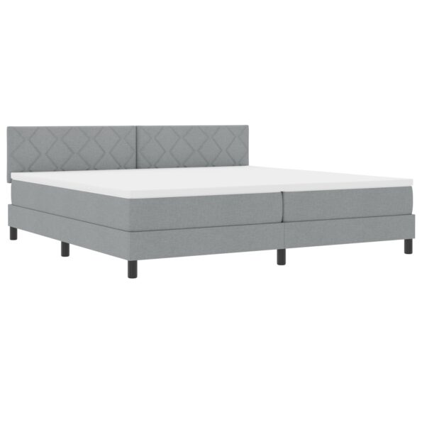 3338790_2.jpg vidaXL Posteľ s matracom svetlosivá 200x200 cm textília – Obrázok 2
