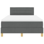 vidaXL Posteľ s boxspringom a matracom tmavošedá 120x190 cm tkanina – Obrázok 8