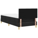 vidaXL Box Spring Posteľ s Matracom Čierna 80x200 cm Tkanina – Obrázok 10