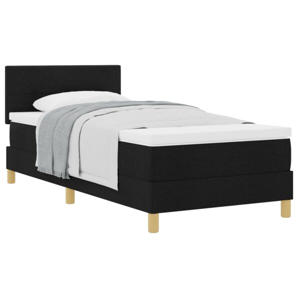3338876_3.jpg vidaXL Box Spring Posteľ s Matracom Čierna 80x200 cm Tkanina – Obrázok 3