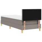 vidaXL Posteľný rošt s matracom Sivohnedý 80x200 cm Látka – Obrázok 10