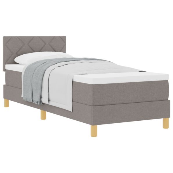 3338955_3.jpg vidaXL Posteľný rošt s matracom Sivohnedý 80x200 cm Látka – Obrázok 3