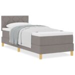 vidaXL Posteľný rošt s matracom Sivohnedý 80x200 cm Látka – Obrázok 4