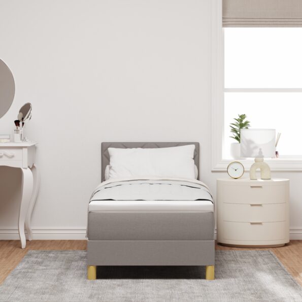 3338955_5.jpg vidaXL Posteľný rošt s matracom Sivohnedý 80x200 cm Látka – Obrázok 5