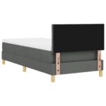 vidaXL Zasúvacia posteľ s matracom tmavohnedá 90x200 cm tkanina – Obrázok 10