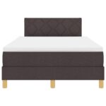 vidaXL Posteľ s pružinovým rámom a matracom tmavohnedej farby 120x200 cm tkanina – Obrázok 8