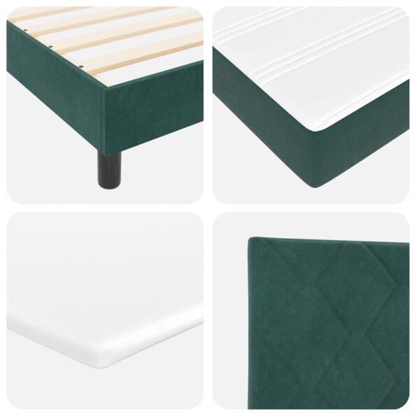 3339209_11.jpg vidaXL Box Spring Postel s matracom tmavozelená jednolôžková zamatová – Obrázok 11