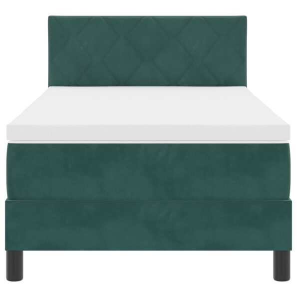 3339209_8.jpg vidaXL Box Spring Postel s matracom tmavozelená jednolôžková zamatová – Obrázok 8