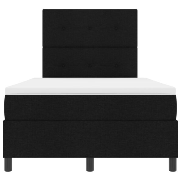 vidaXL Boxspring posteľ s matracom čierna 120x200 cm textília – Obrázok 8