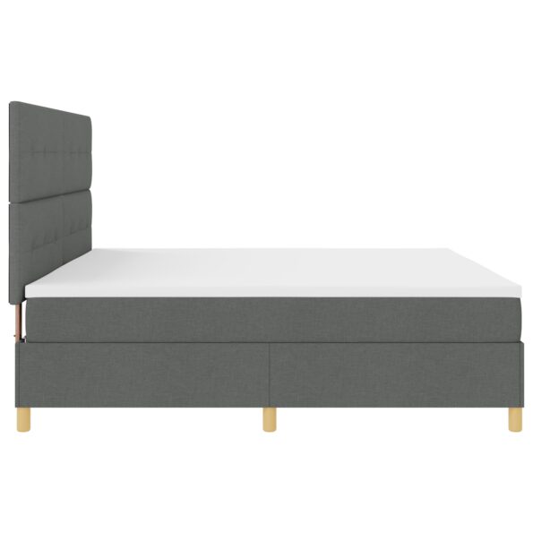 3339645_9.jpg vidaXL Box Spring Posteľ s Matracom Tmavo Šedá 200x200 cm Textília – Obrázok 9