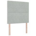 vidaXL Postel s matracom Svetlosivá 120x200 cm Velvet – Obrázok 2