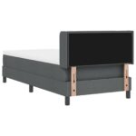 vidaXL Posteľ s pružinovým rámom Tmavo šedá 200 x 90 cm látka – Obrázok 10