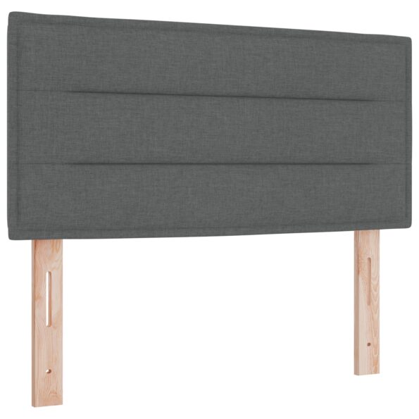 vidaXL Posteľ s pružinovým rámom Tmavo šedá 200 x 90 cm látka – Obrázok 6