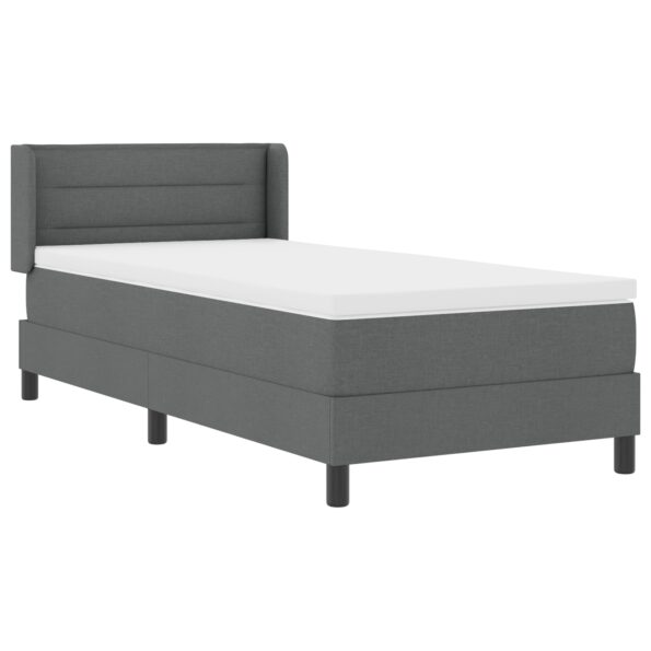 vidaXL Posteľ s pružinovým rámom Tmavo šedá 200 x 90 cm látka – Obrázok 7