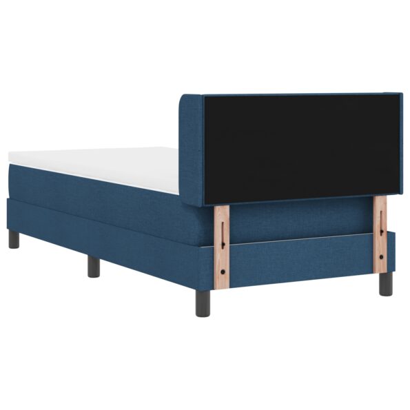 3341075_10.jpg Posteľ vidaXL s matracom modrá 80x200 cm Látka, Čelo postele vidaXL s prešívaním modré 80 cm Látka – Obrázok 10