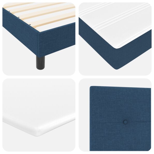 3341075_11.jpg Posteľ vidaXL s matracom modrá 80x200 cm Látka, Čelo postele vidaXL s prešívaním modré 80 cm Látka – Obrázok 11