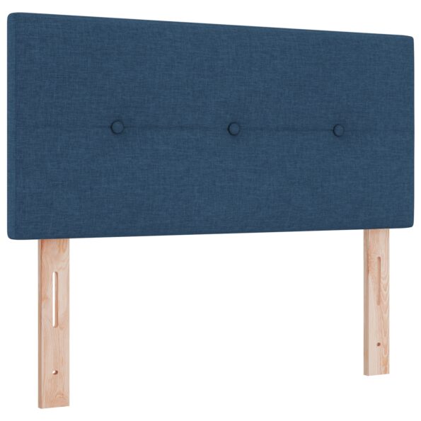 3341075_6.jpg Posteľ vidaXL s matracom modrá 80x200 cm Látka, Čelo postele vidaXL s prešívaním modré 80 cm Látka – Obrázok 6